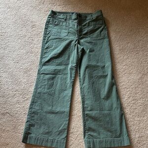 J. CREW | Olive green, wide-leg pants,‎ size 31/12